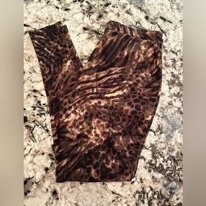 Womens Animal Print Chico’s leggings size 0